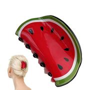 Monozoz Food Hair Clips | Fruit Shaped Claw Clip - Cute Summer Beach Claw Clip, Funky Hair Ponytail Holder Hair Accessories for Thin, Curly, Thick