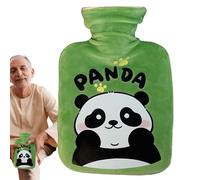 Monozoz Hot Water Pouch,Panda Pattern Leakproof Feet Warmer | Hot Water Bag for and Cold Compress - for Women Men Neck Shoulder Waist Foot Hand Leg Body Camping Car