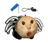 Monozoz Interactive Cat Toy, Prank Electric Spider Moving Cat Toys, Moving Interactive Automatic Game Device for Pets Indoor Outdoor Home Birthday Christmas