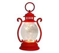Monozoz LED Vintage Lantern, LED Storm Lamp, Old Fashioned Nightstand Lamps, Battery Powered Lantern for, Halloween, Outdoor Hiking Camping Lantern, 16.2cm