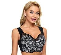 Monozoz Lymphatic Bra - Lift Stretch Seamless Sexy Bra - Seamless, Comfortable, Wireless Yoga Bra for Daily Use, Sleep, Sports, Fitness, Yoga, Pregnancy, Black and White, 3XL