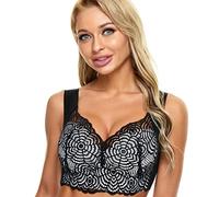 Monozoz Lymphatic Bra - Lift Stretch Seamless Sexy Bra - Seamless, Comfortable, Wireless Yoga Bra for Daily Use, Sleep, Sports, Fitness, Yoga, Pregnancy, Black and White, XL