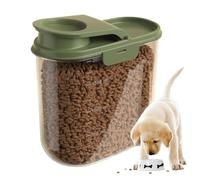 Monozoz Pet Food Storage, 2L Pet Food Bin, Large Airtight Visible Anti-moisture Dust-proof Grain Dispenser for Home Garage Pantry Barn Farm Rice Cereal Soybean Flour