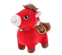 Monozoz Plush Toys | 2026 New Year Mascot Doll Decor - Year Of The Horse Plush Toy | for Kids Adults Bedside Table Bed Nursery Couch Desk Birthday Christmas Party Hallowee