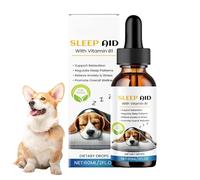 Monozoz Puppy Sleep Aid,60ml Healthy Calming Supplement,Dog Sleeping Liquid - for Home Daily Indoor Outdoor Travel Senior Recovery Health Separation