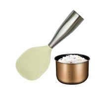 Monozoz Rice Scooper, Kitchen Standing Serving Spoons for Cooker, Anti-Slip Scooper Kitchen Utensils for Food Preparation Cooking Serving Countertop Home Restaurant Vegetables Salad