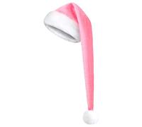 Monozoz Santa Hat 29.5 Inch Long - Soft Velvet Santa's Hat | Unisex Headwear Accessories for Winter Party Photo Booth Prop Carnival Celebration Festival New Year Masquerade