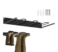Monozoz Shoe and Boot Rack, Wall Mounted Boot Drying Rack Metal, Sturdy Boot Storage, Strong Boot Holder for Walking Boots, Closet, Entryway