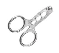Monozoz Small Nut Cracker - Shell Opener Zinc Alloy Nutcracker - Scissor-Style Nut Crackers, Kitchen Gadgets, Multifunctional Cracker Plier for Hazelnuts, Pine Nuts