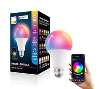 Monozoz Smart Bulb, B22 Multicolor Alexe Light Bulb, 10W, Dimmable, Schedule & Timer, Away Mode, Energy Saving, Voice Control Alexa, WiFi App Remote Control