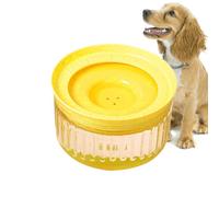 Monozoz Spill Proof Dog Water Bowl - 1800ml Slow Drinking | Anti Wetting Mouth Water Dispenser Floating Pet Bowl - for Multi-Pet Households Dogs Crate Car Travel Sloppy Messy Drinkers Breed Drinking