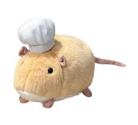 Monozoz Stuffed Mouse - Chef Mouse Plush Squeeze Toy,Squeeze Animal Stuffed Doll | for Office Workers Students Kids Adults Birthday Christmas Classroom Prizes Stocking Stuffers