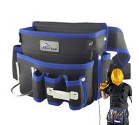 Monozoz Tool Belt Pouch - Single Side Pocket for Multipurpose Storage | Utility Belt Bag, Electrical Tool Apron, Oxford Cloth Tool Organizer for Gardening Builders