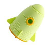Monozoz Treat Dispenser Dogs Puzzles - Interactive Dispensing & Slow Feeding Puzzle Toy,Indestructible Toy For Puppies, Pet Feeder Ball, Rocket-Shaped Stuffer For Small To Large Dogs