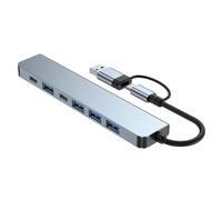 Monozoz Type C Docking Station - USB C Adapter Hub - 5GBps High-Speed USB C Multiport Splitter USB C Dongle for Laptop USB C Devices