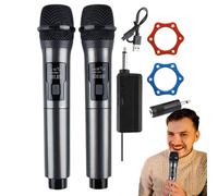 Monozoz Wireless Microphone System, Handheld Karaoke Microphones with Receiver, Noise Reduction, Professional for Stage Performance, Karaoke Singing, Lectures, Church