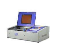 Monport 40W Pro CO2 Laser Engraver, Desktop Laser Engraver Cutter with 300x200mm Dual Workbed, Adjustable Laser Head, Integrated Fan, Red Dot Guidance, Water Cooling System for Metal Wood Acrylic