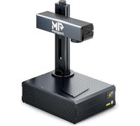 Monport GA 20W Fiber Laser Engraver, LightBurn Compatible Portable Desktop Laser Engraver Cutter with 110x110mm Working Area, Fast Precise Position, Autofocus, Laser Marking for Wood Metal Sliver More