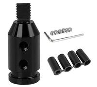 Monrand Car Universal Shift Knob Adapter, Automatic Shifter Adapter, Aluminum Alloy Gear Shift Knob Adapter for Non-Threaded Manual Shifters M12x1.25 (Black)