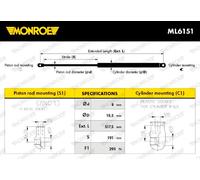 MONROE ML6151 Tailgate strut