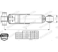 Monroe Rear Shock Absorber Fits Ford Transit Custom 1810721