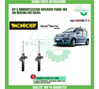 Monroe Roadmatic Kit 2 Front Shock Absorbers Fiat Panda 169 1.3 Multijet