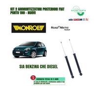 Monroe Roadmatic Rear Shock Absorber Kit FIAT Grande Punto 199 500L 1.2 1.3