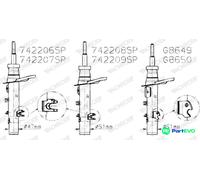 MONROE SHOCK ABSORBER 742207SP FOR PEUGEOT