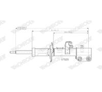 MONROE SHOCK ABSORBER | G7929 | FRONT | FOR NISSAN MICRA V 2016- | OE-MATCHING QUALITY | SMOOTH RIDE & CONTROL
