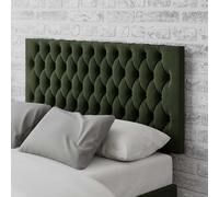 Monroe Velvet Headboard forest green