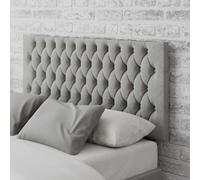 Monroe Velvet Headboard light grey