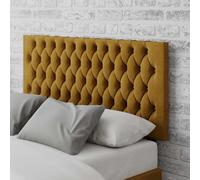 Monroe Velvet Headboard ochre