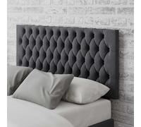 Monroe Velvet Headboard Steel