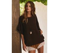 Monrose Terry Pullover by free-est at Free People in French Chocolate, Size: Small - female