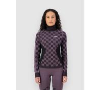 Mons Royale Ascender Merino Mock Neck Base Layer Top black M