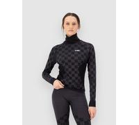 Mons Royale Ascender Merino Mock Neck Base Layer Top black S