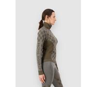 Mons Royale Ascender Merino Mock Neck Base Layer Top dark olive M