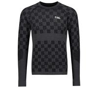 Mons Royale - Ascender Merino Seamless L/S - Merino base layer size XL, black/grey