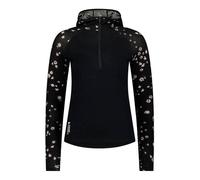 Mons Royale | Bella Tech Hood | Women's Hoodie | Black Daisy | WildBounds Small