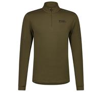 Mons Royale - Cascade Merino Flex 200 1/4 Zip L/S - Merino base layer size L, brown/olive