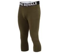 Mons Royale - Technicality Merino wool Tights - Cascade M Merino Base Layer 3/4 Legging Dark Olive for Men in Wool - Size L - Khaki Khaki L
