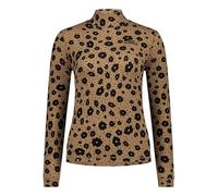 Mons Royale - Technicality Merino wool Layer with Collar - Cascade W Merino Base Layer Mock Neck Long Sleeve Aoraki Lily Toffee for Women in Wool - Size M - Brown Brown M