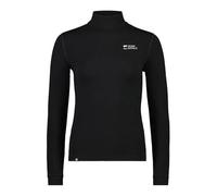 Mons Royale - Technicality Merino wool Layer with Collar - Cascade W Merino Base Layer Mock Neck Long Sleeve Black for Women in Wool - Size S Black S