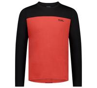 Mons Royale - Diversion Merino Bike Jersey L/S - Cycling jersey size XXL, red/black