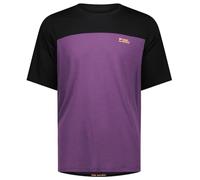 MONS ROYALE Diversion Merino Bike Jersey Short - Men - Purple / Black - size XL- model 2025 XL