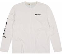 Mons Royale - Lightweight organic cotton and merino T-shirt - Yonder M Merino Organic Cotton Long Sleeve Vintage White for Men in Wool - Size L White L