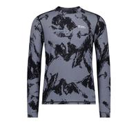 Mons Royale | Men's Cascade Merino Flex 200 LS | Mtn Pixel Grey | WildBounds UK Small