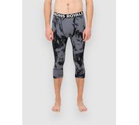 Mons Royale Merino Cascade Flex 3/4 Legging Base Layer B mtn pixel grey L