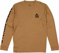 Mons Royale - Merino wool Long sleeves T-shirt - Icon M Merino Classic Long Sleeve Toffee for Men - Size L - Brown Brown L