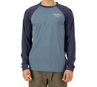 Mons Royale - Merino wool Long sleeves T-shirt - Icon M Merino Raglan Long Sleeve Goblin Blue / Midnight for Men - Size S Blue S